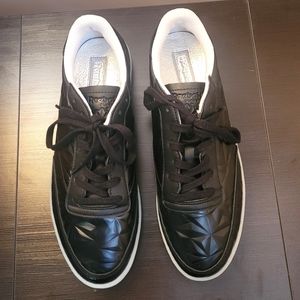 Reebok Womens Club C 85 Hype Metallic Leather Sneakers